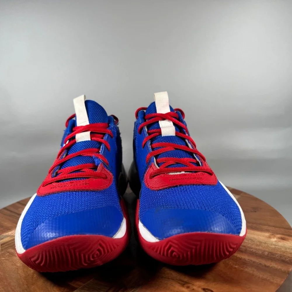 Under Armour Spawn 6 Basketball Shoes Royal Blue Red White 3026635-402 Kids 6Y